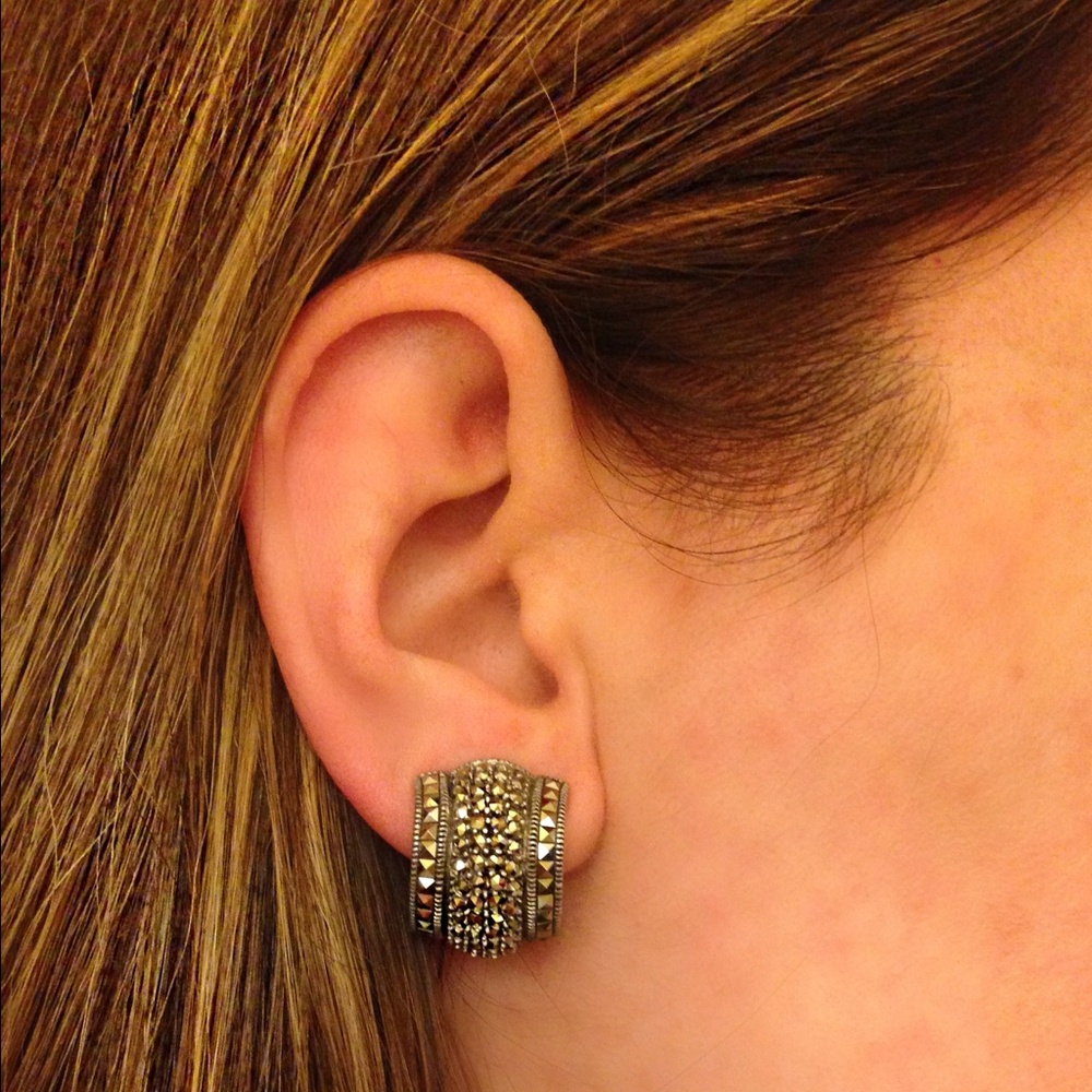 Judith Jack "clip-on" earrings